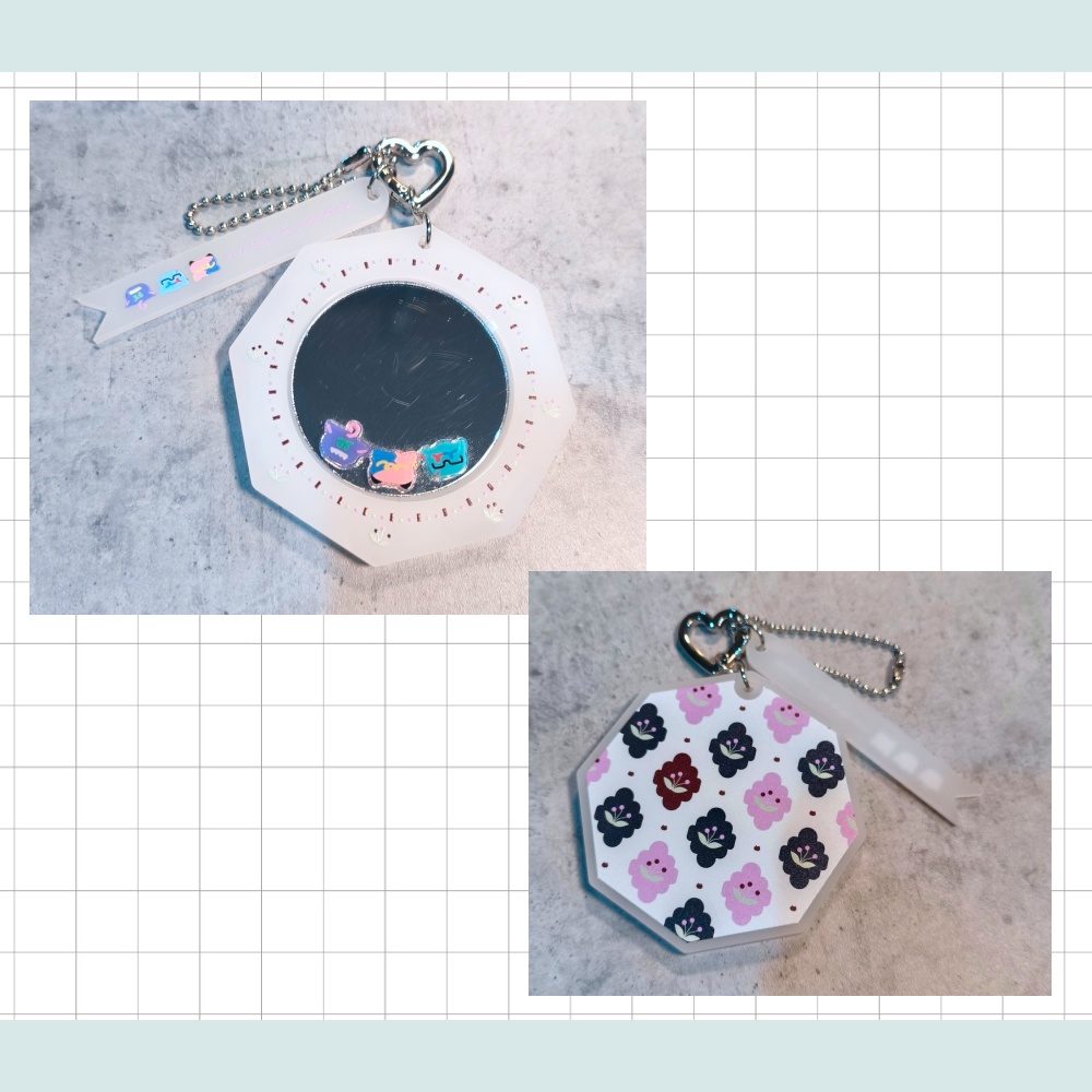 フロア別アクリルミラーキーホルダー