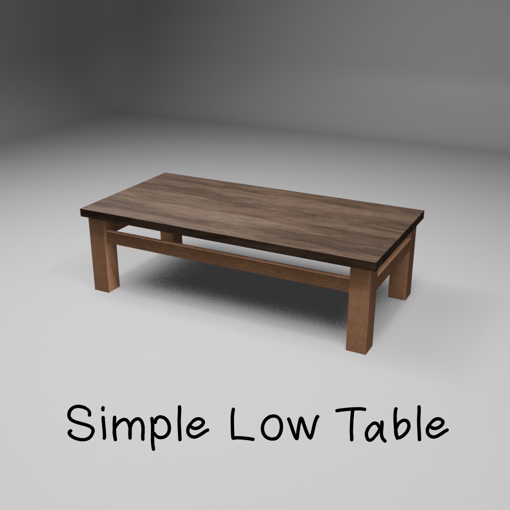 【家具】Simple Low Table