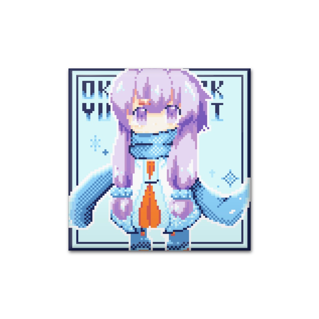 ましかく!ドットゆづきず缶バッチ