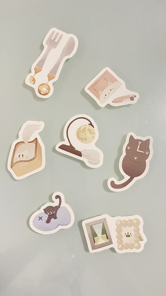 ねこまみれの雑貨屋さん!ステッカーセット