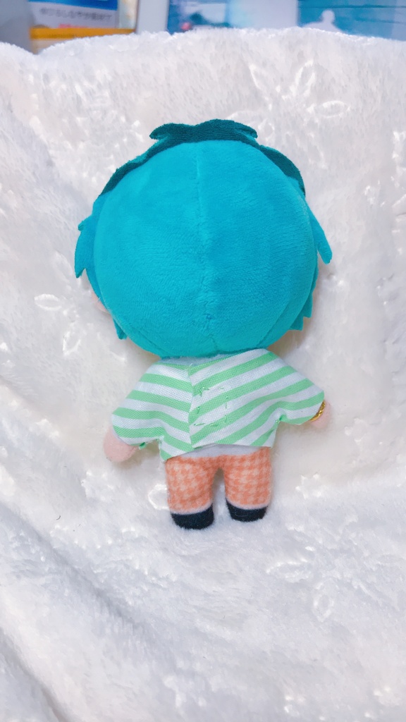 【12cmぬい衣装】ポケット付きサロペット、ストライプシャツ