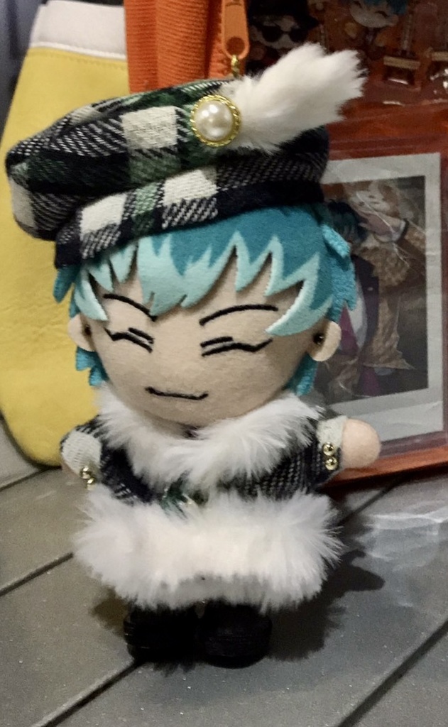 【12cmぬい衣装】ぬい用ファー付き帽子&コートのセット