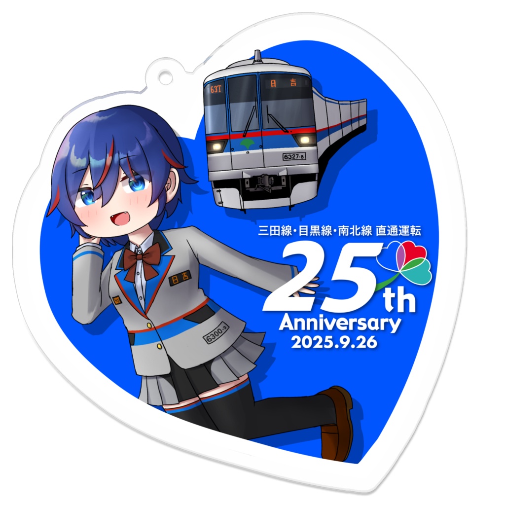 【相互直通25周年記念擬人化アクキー】三田線6300形