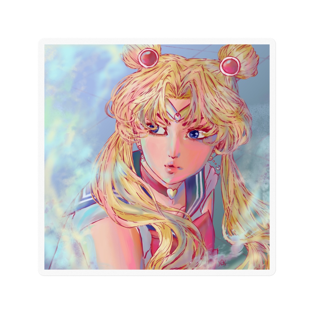 セーラームーン　シール　(Sailormoon Digital Painting Sticker)