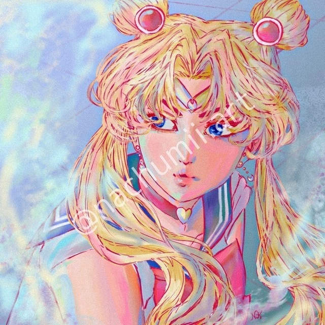 セーラームーン シャツ (Sailormoon Digital Painting Printed Shirt)
