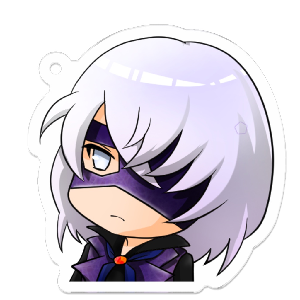 ブラックアクリルキーホルダー