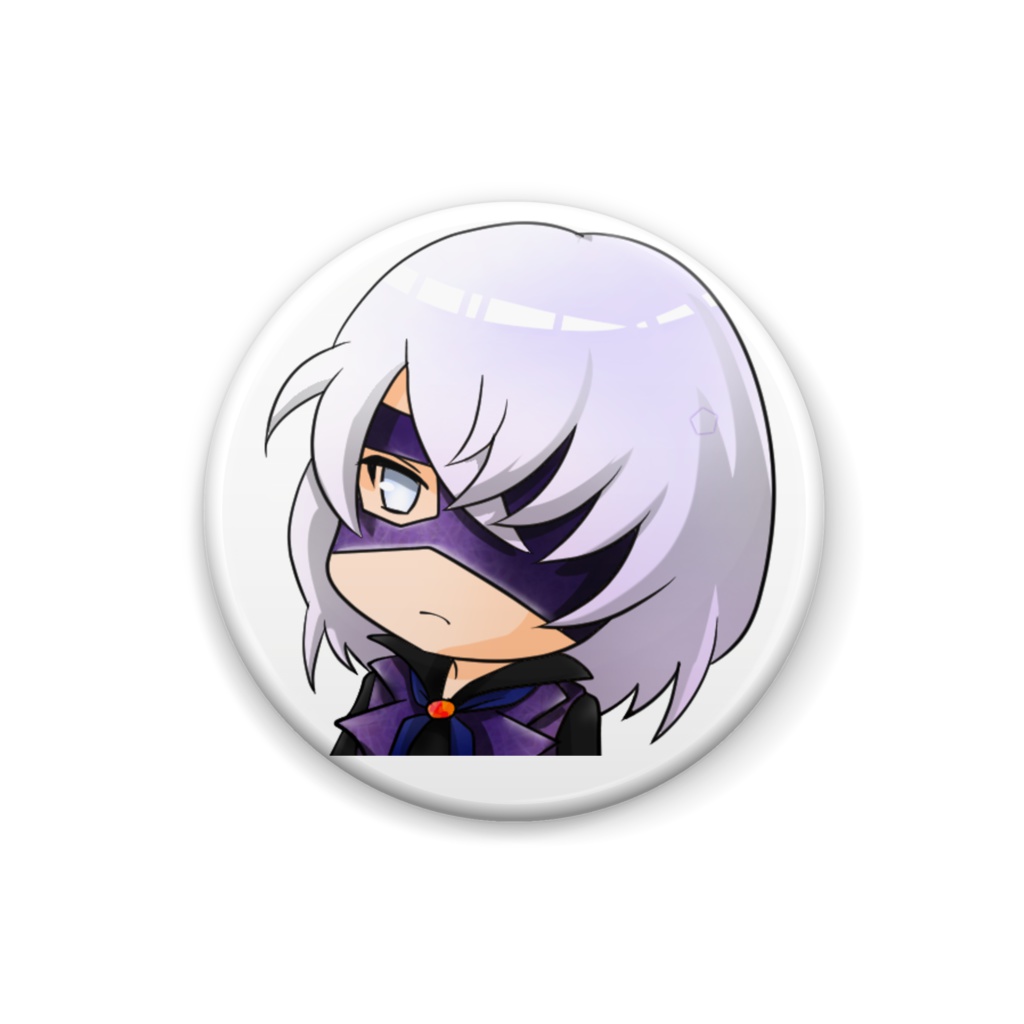 ブラック缶バッジ