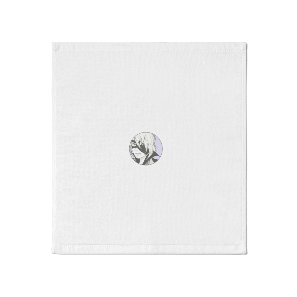 ブラック美人画タオル