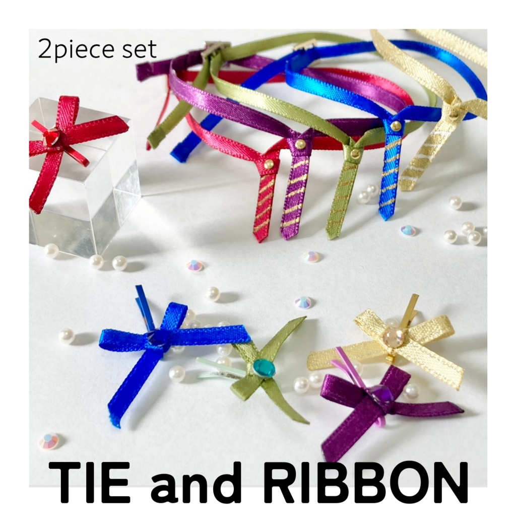 ネクタイ&リボンアクセ2点セット