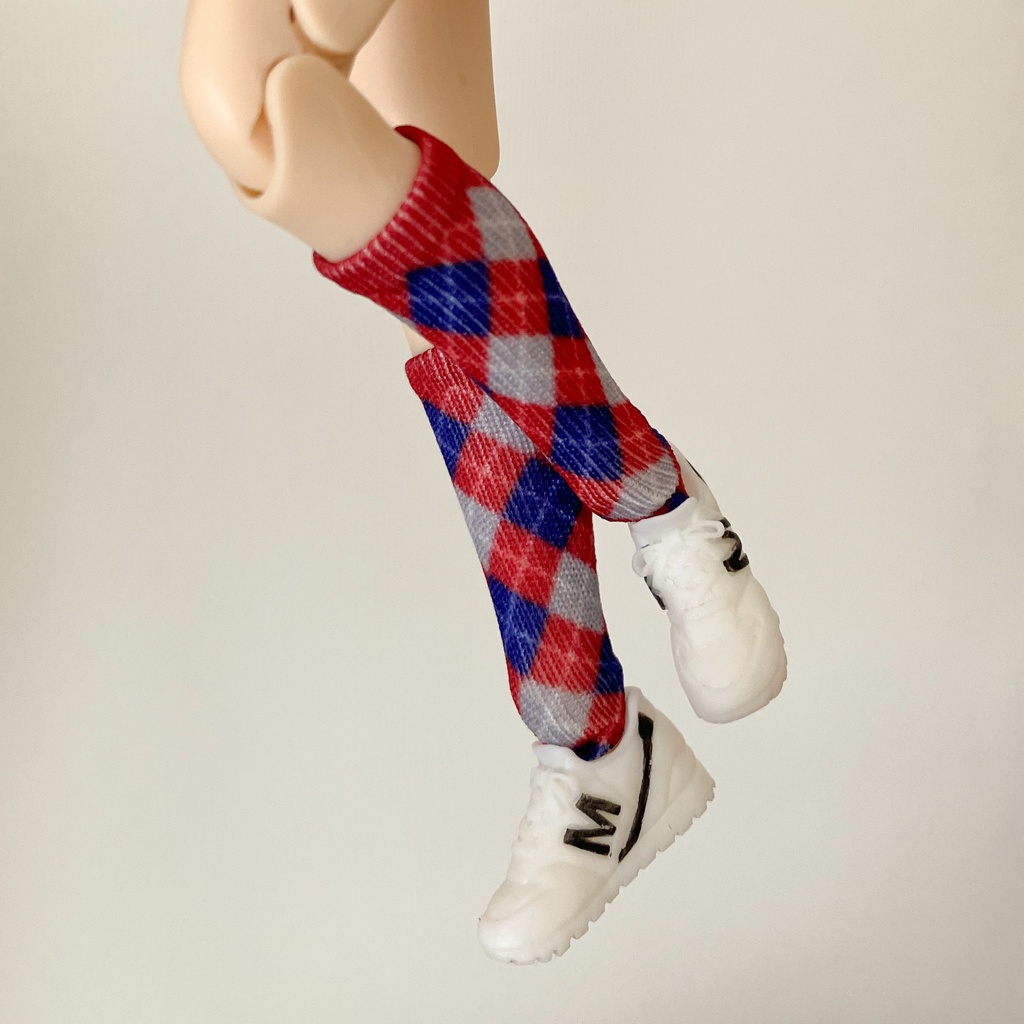 ソックス（ショート）1/12 レギンス仕様【アーガイル： 3色展開】
