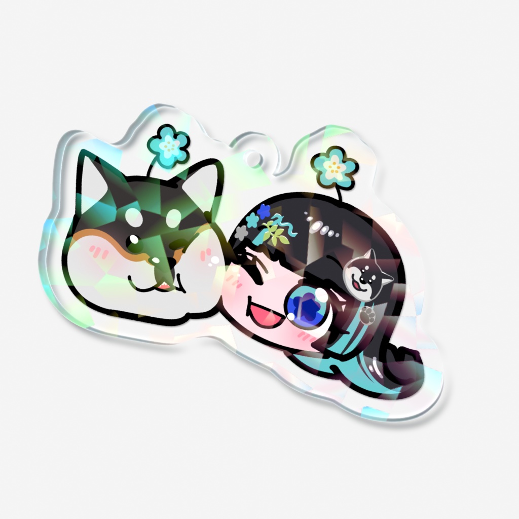 【 ほっぺたむぎゅっと / にっこりVer. 】アクリルキーホルダー