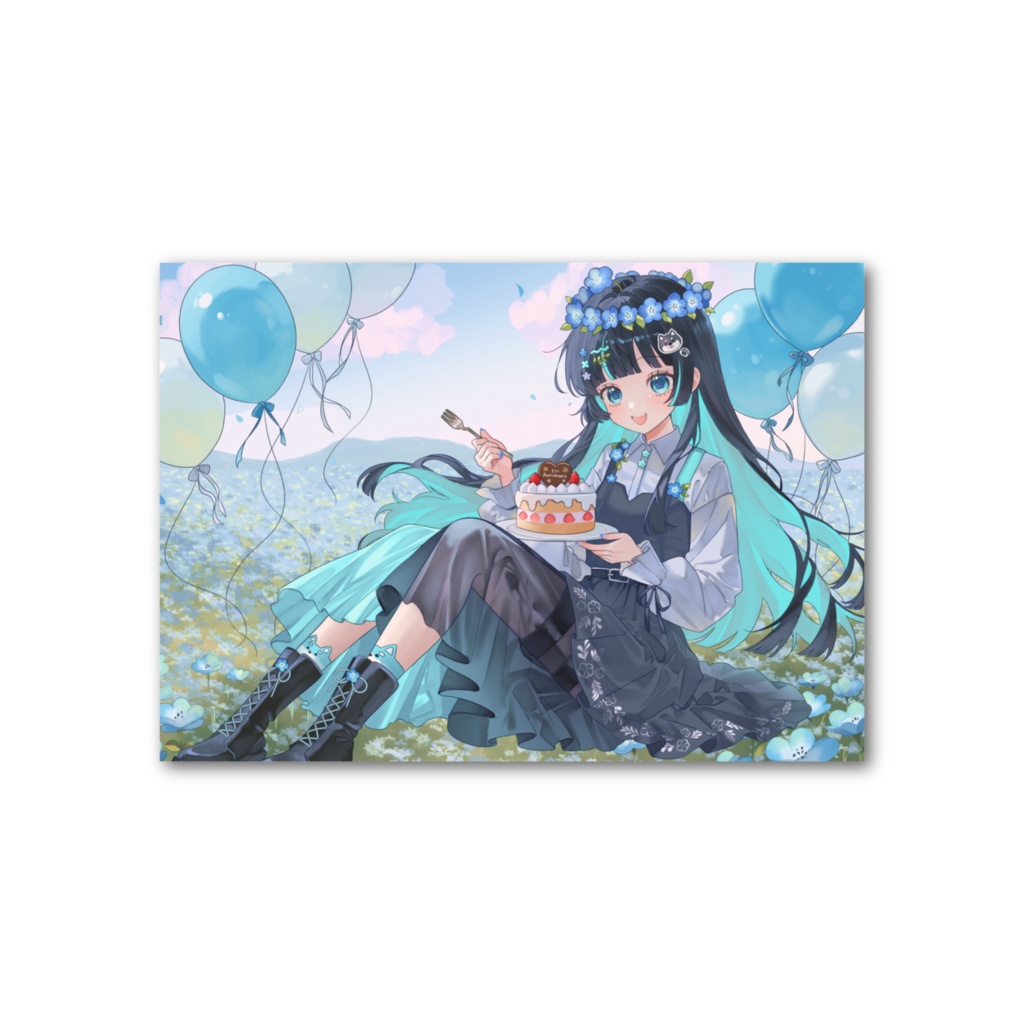 フォト風カード【瑠璃咲ねもデビュー1周年記念グッズ】
