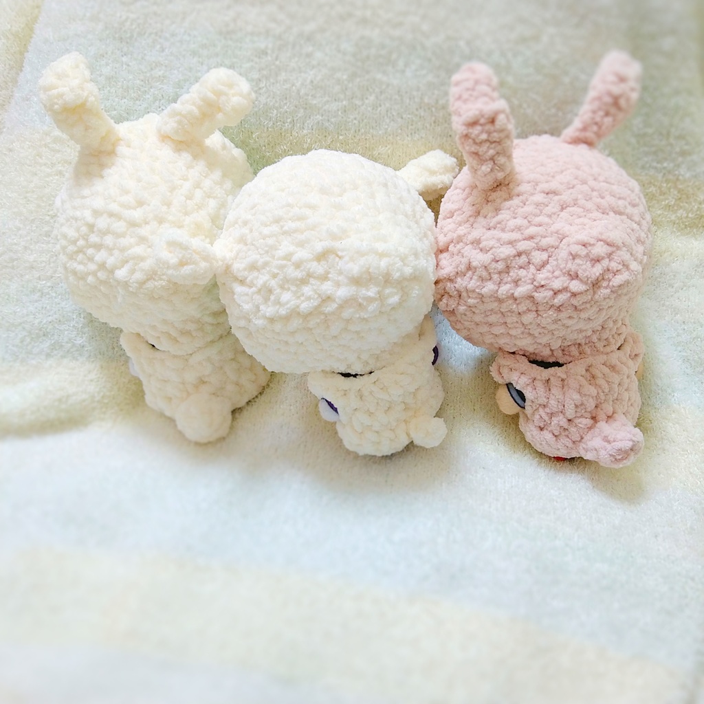 うさぎとひつじの着ぐるみ風セット