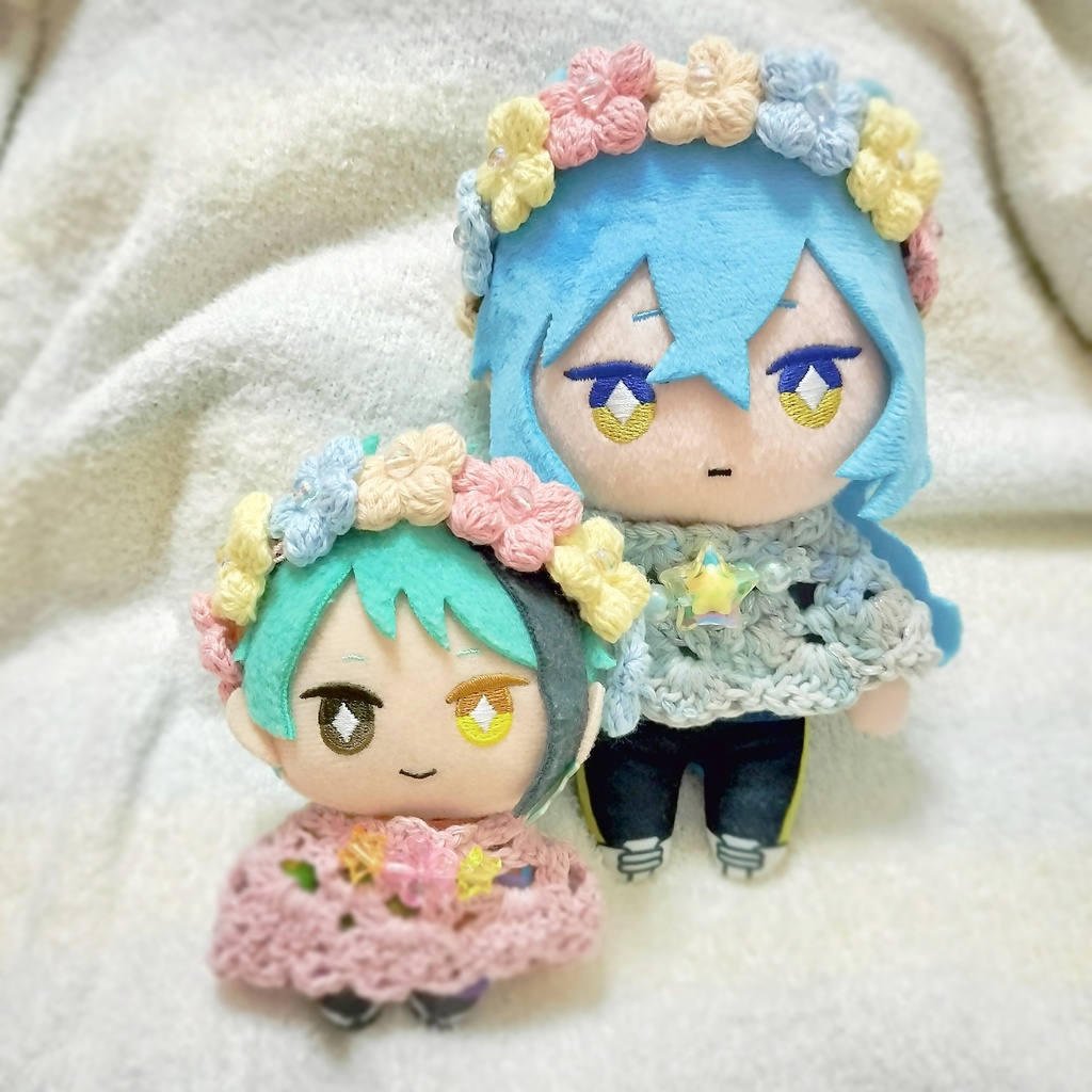 ぷくぷく花のヘアバンド