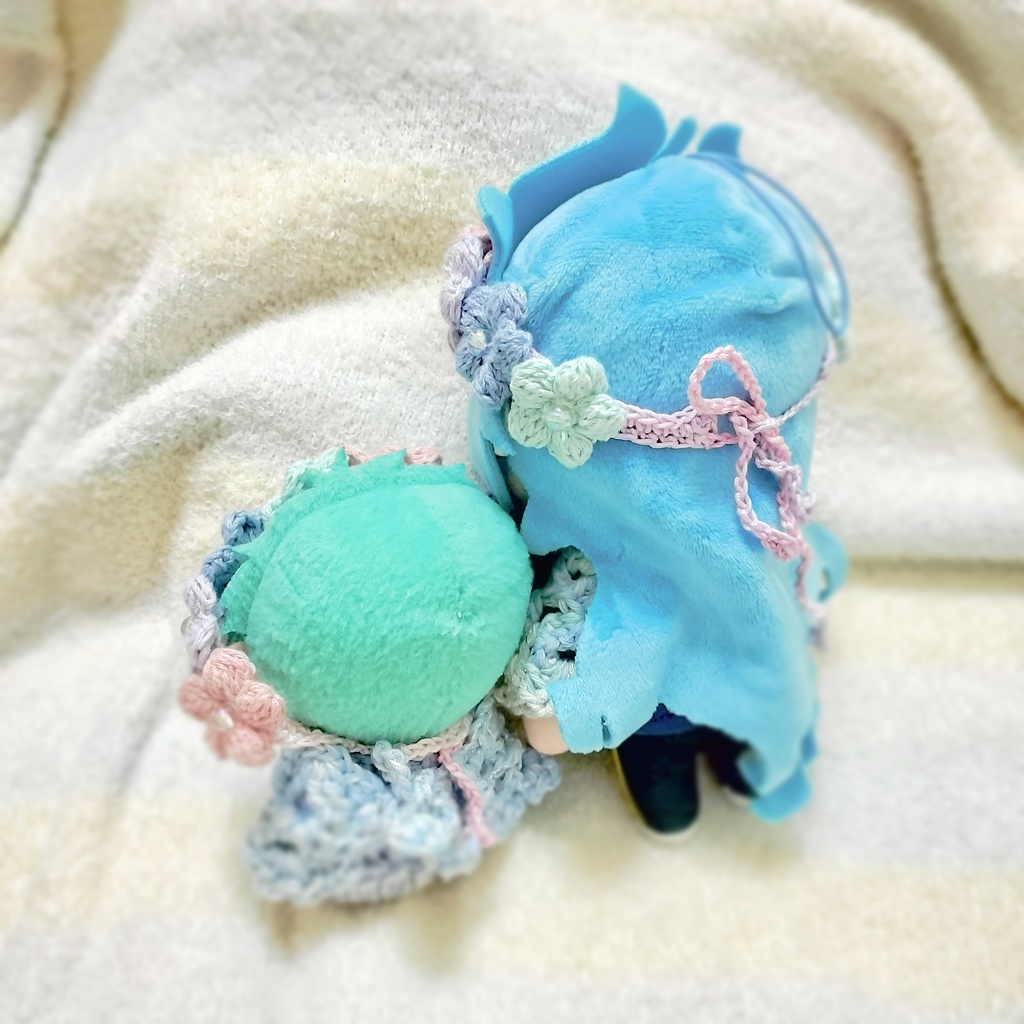 ぷくぷく花のヘアバンド