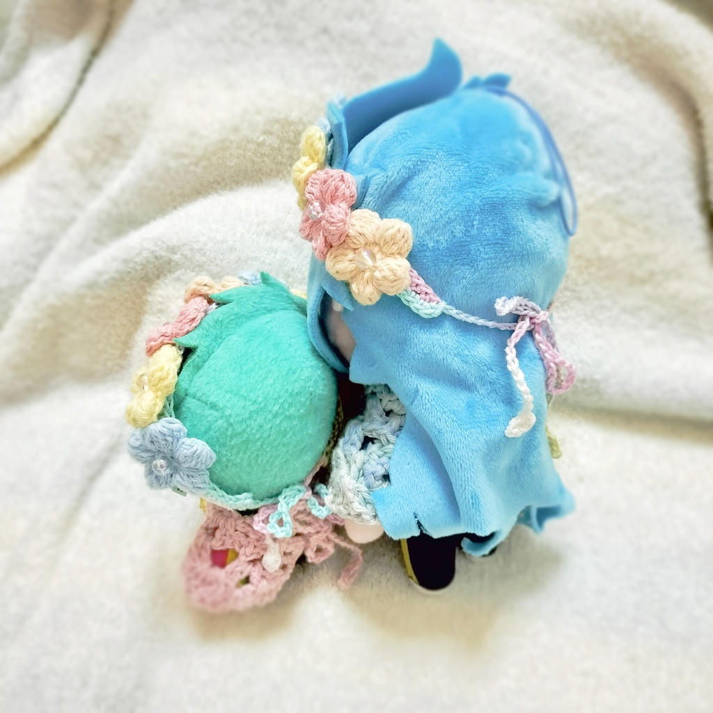 ぷくぷく花のヘアバンド