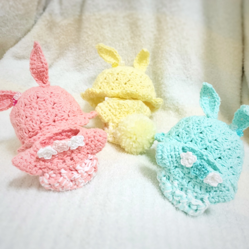 花うさぎの帽子&セーターセット【その1】