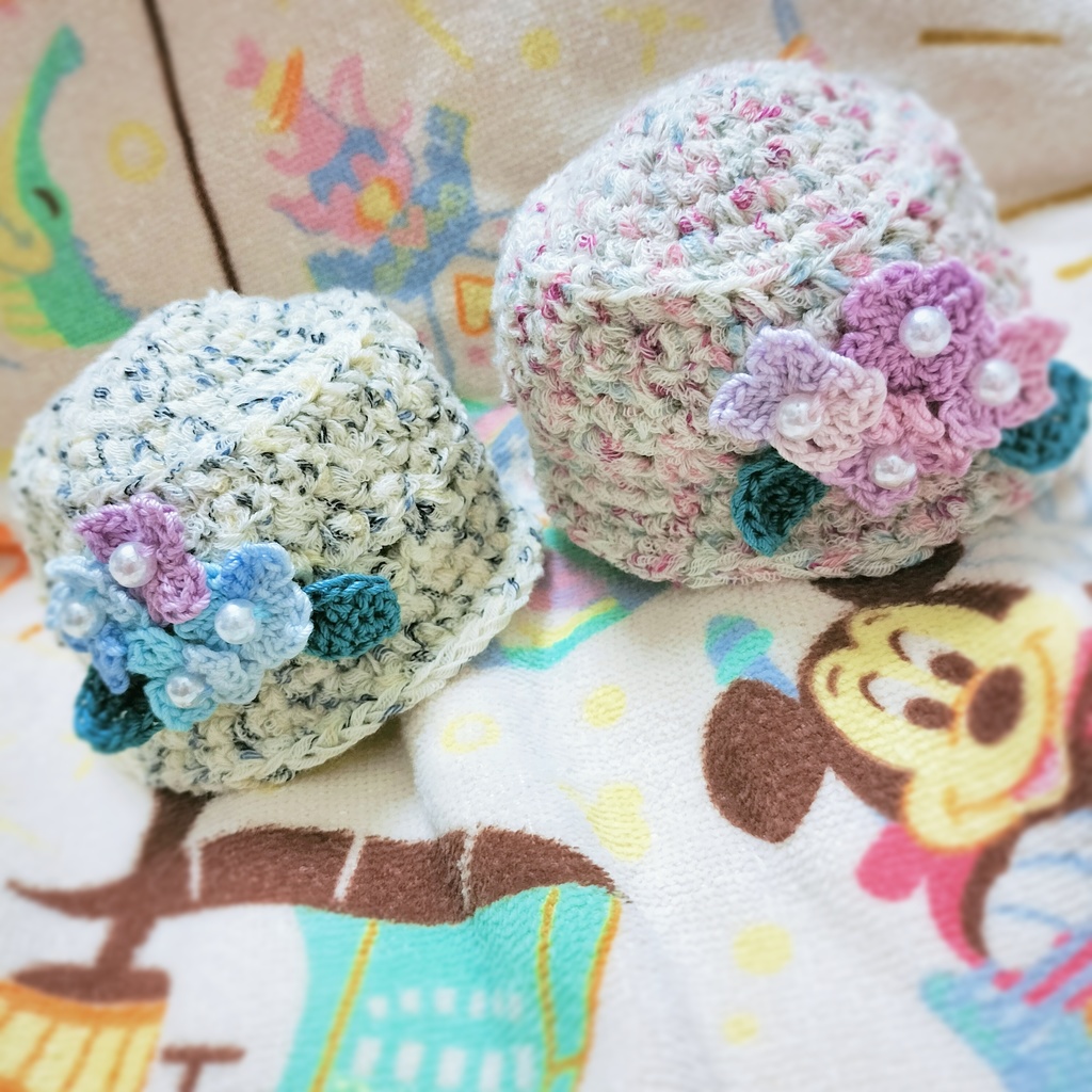 紫陽花のバケットハット
