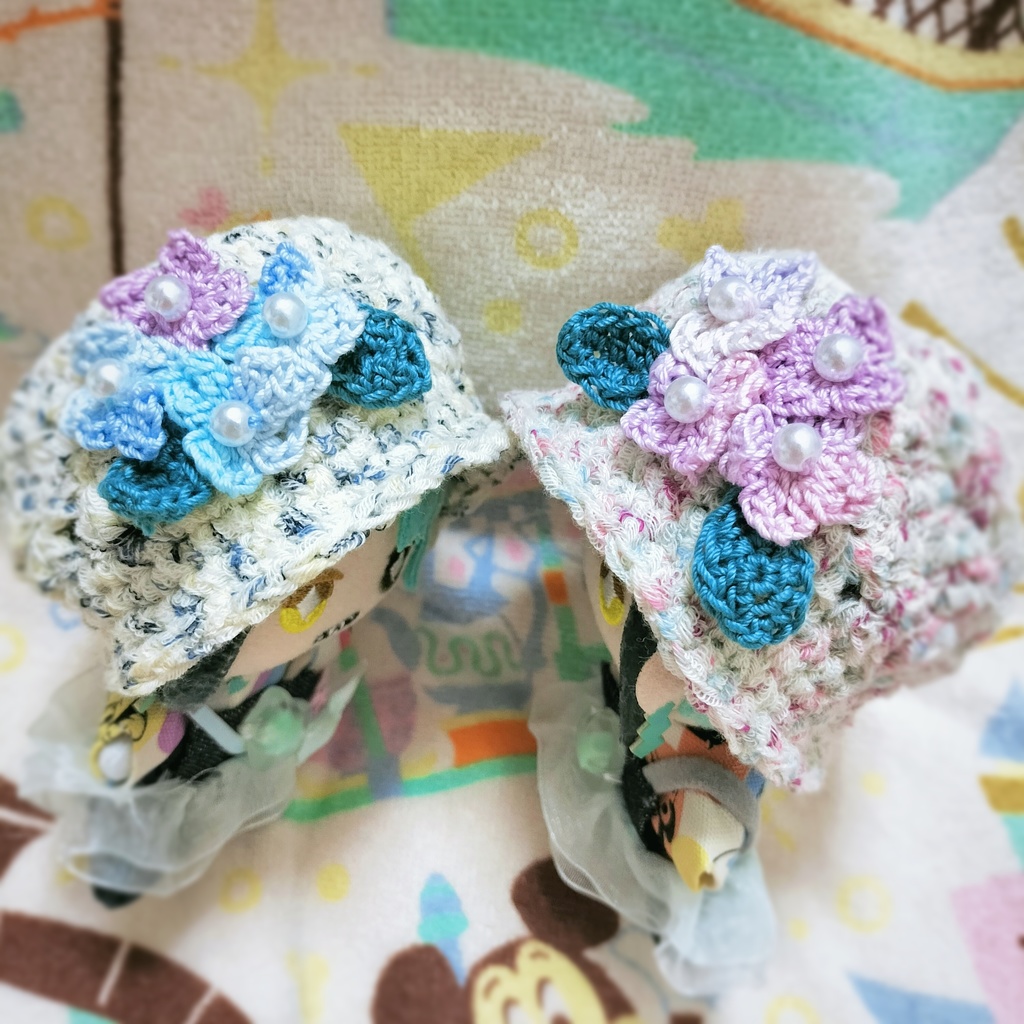 紫陽花のバケットハット