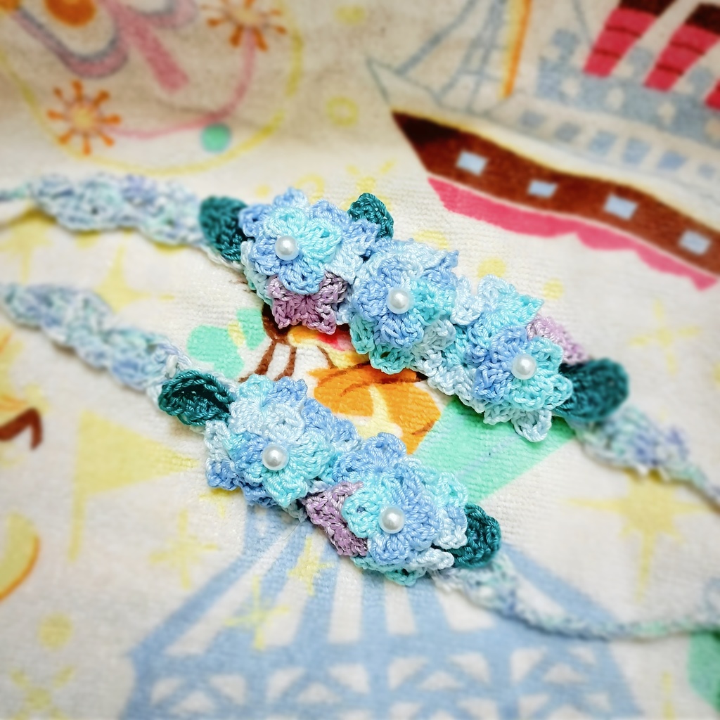 紫陽花の花かんむり