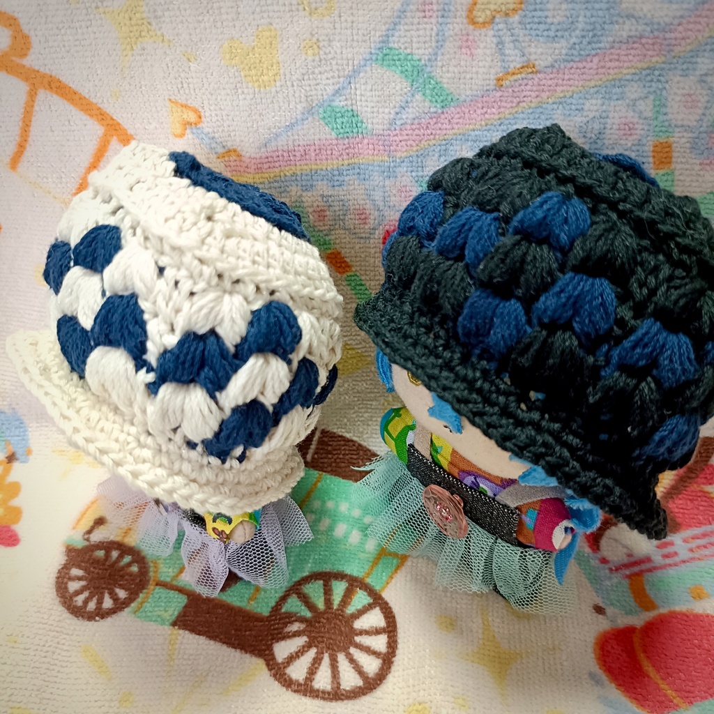 スペード模様のバケットハット