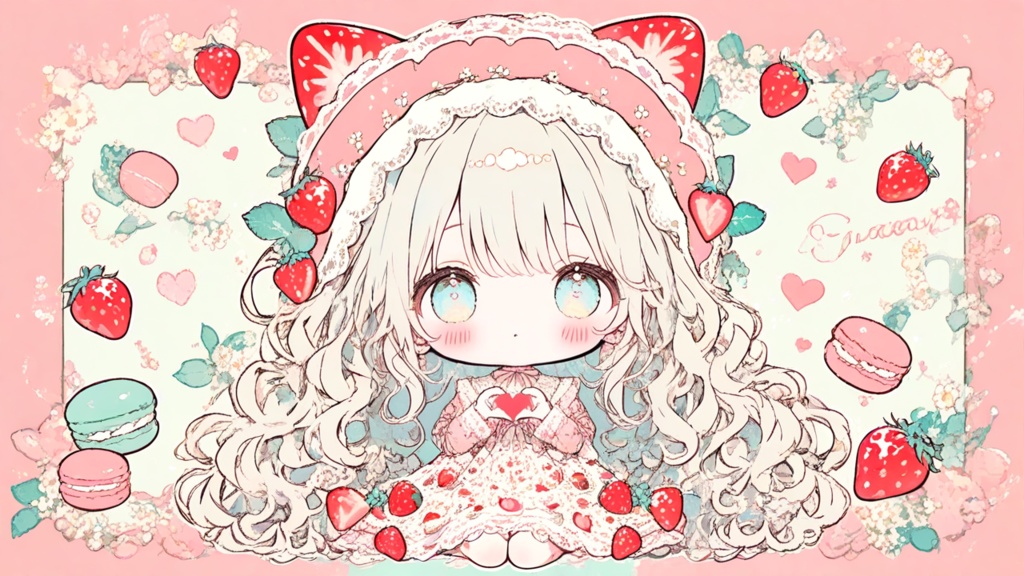 いちごをあつめて