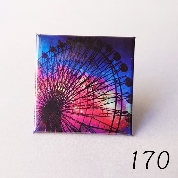 40mmスクエア缶バッチ