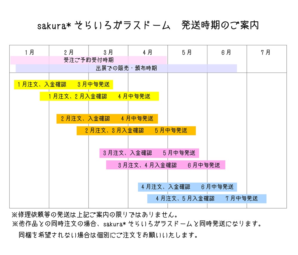 そらいろガラスドーム ネックレス*一旦終売【今後新仕様で制作販売予定】