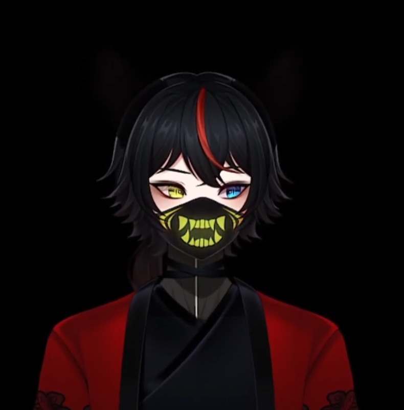 LIVE2D EMO Kitsune Model + Animated Screens / Panels