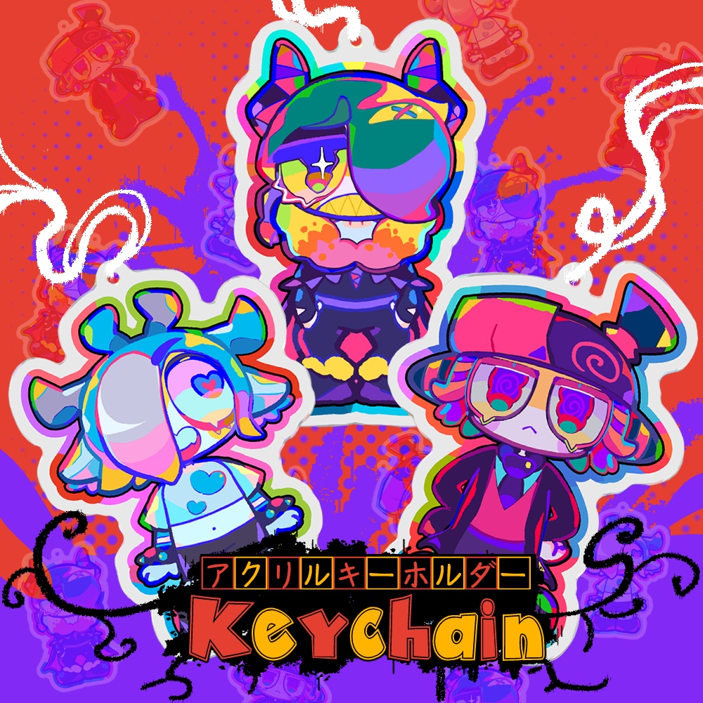 【全3種】ド低能ミニアクキー【DO TEINŌ CLUB｜ド低能クラブ】