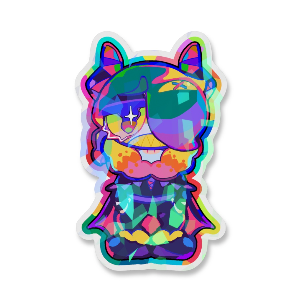 【全3種】ド低能ホログラムステッカー【DO TEINŌ CLUB|ド低能クラブ】