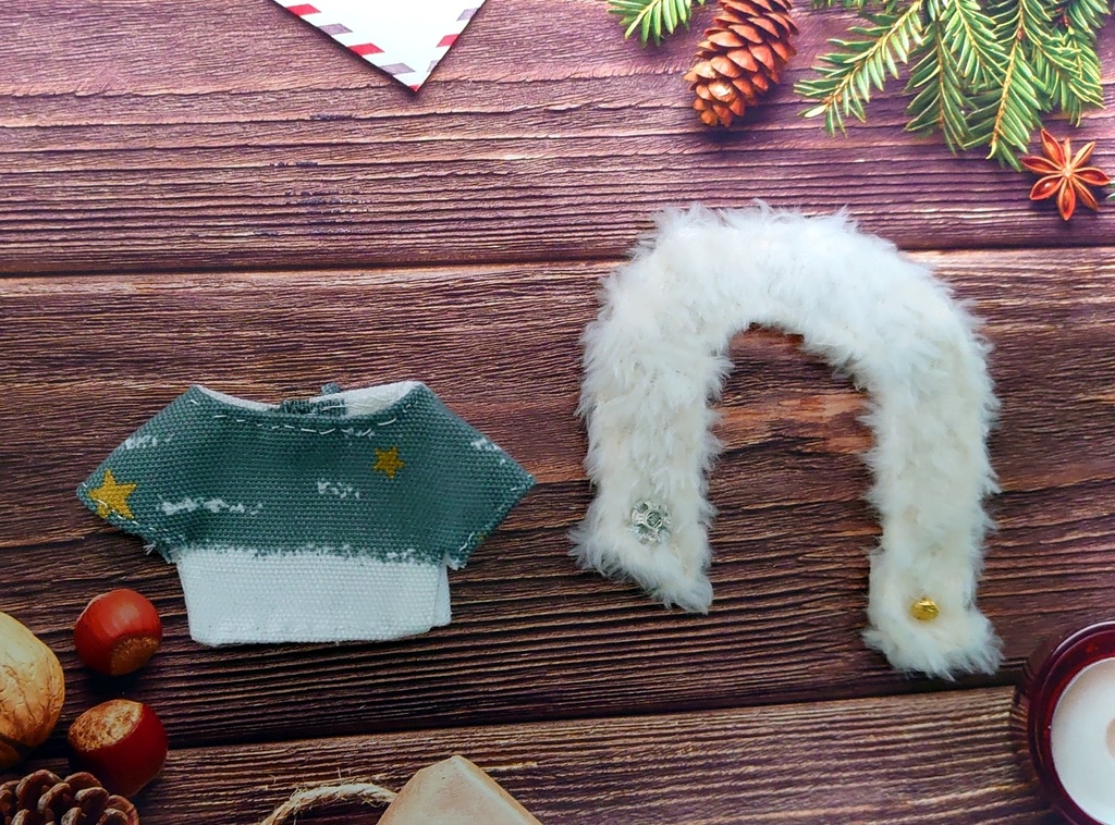 【試作品価格】モコモコとお星様お洋服セット