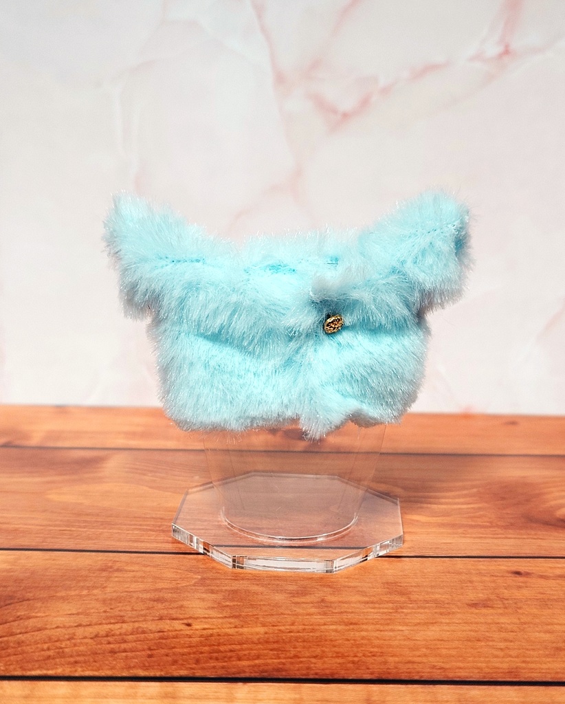 デコって！モフモフコート【ブルー】