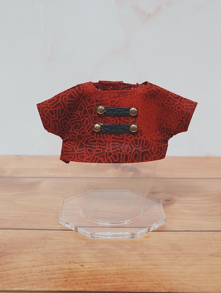 ★10cmぬい★チャイナ風シャツ①