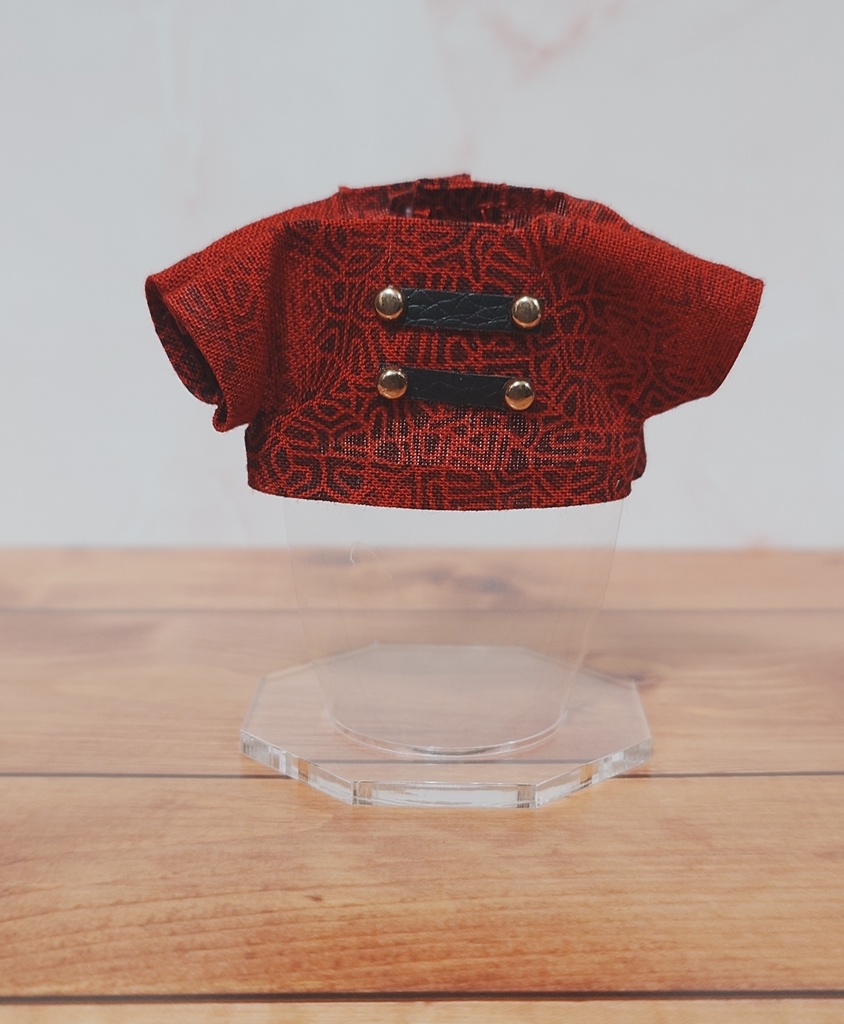 ★10cmぬい★チャイナ風シャツ②