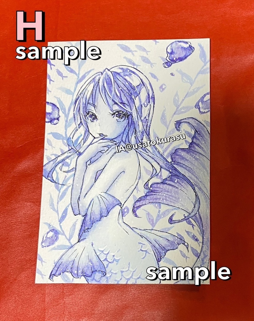 【原画】人魚ドローイング10種