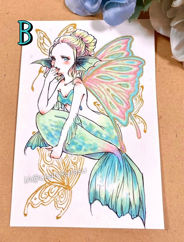 【原画】5月の人魚ドローイング【Mermey2023】