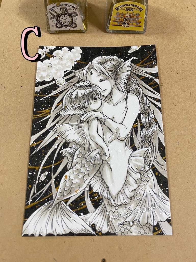 【原画】5月の人魚ドローイング【Mermey2023】