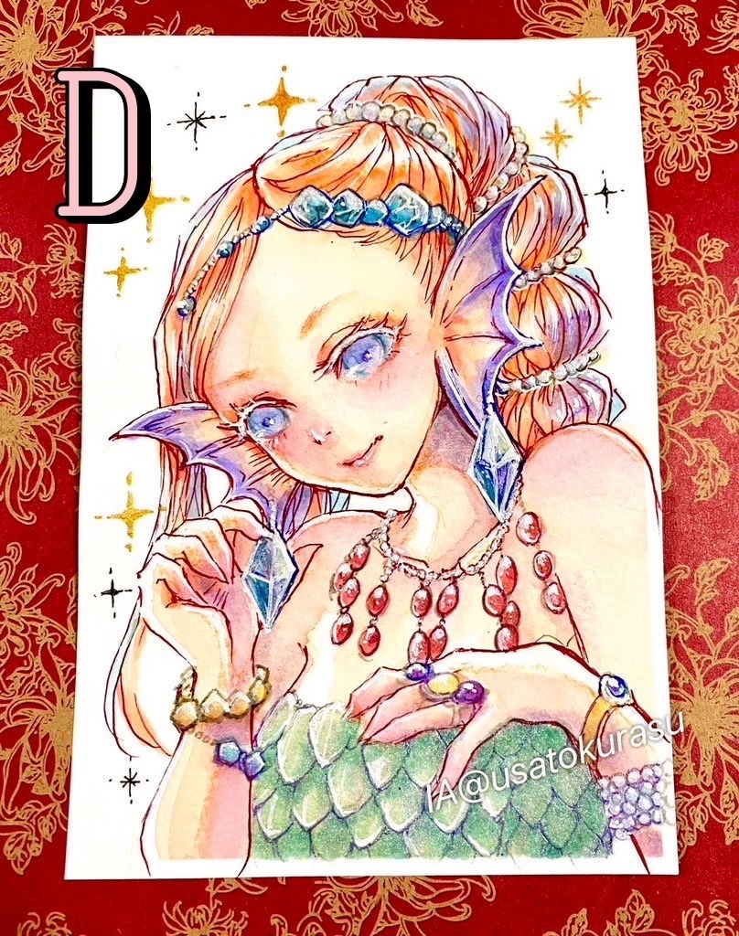 【原画】5月の人魚ドローイング【Mermey2023】