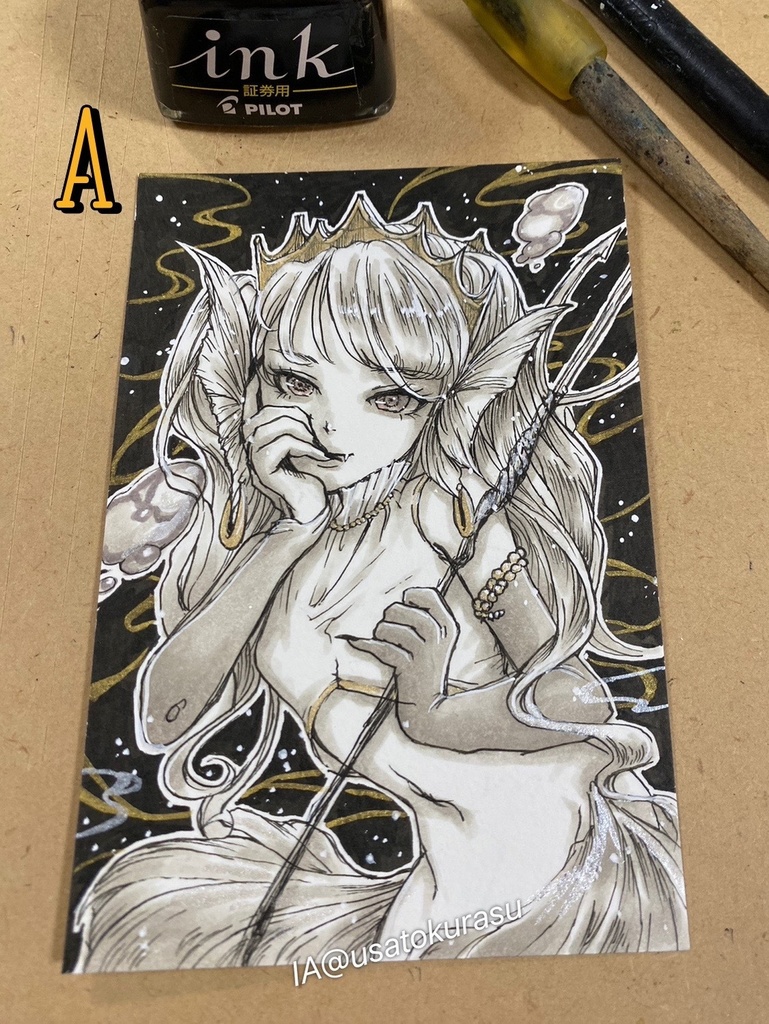 【原画】5月の人魚ドローイング【Mermey2023】