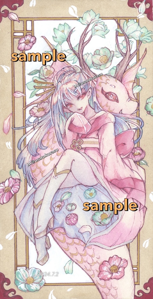 【原画】大きなポストカードサイズイラスト