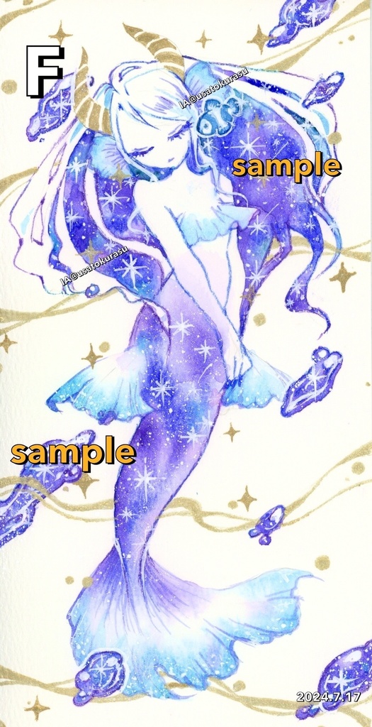 【原画】大きなポストカードサイズイラスト