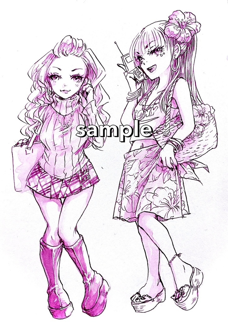 90'ファッションスナップ ドローイング