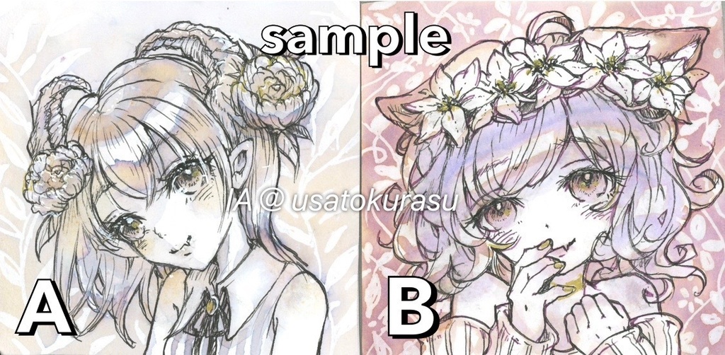 原画 インクイラスト2種