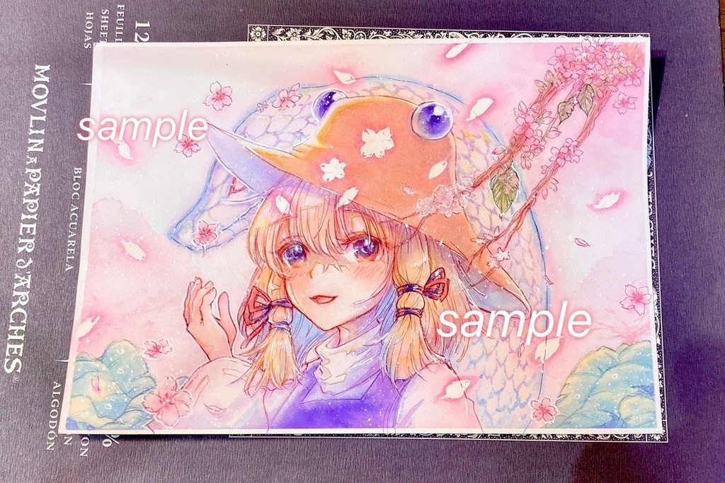 【原画】洩矢諏訪子 東方project 水彩画