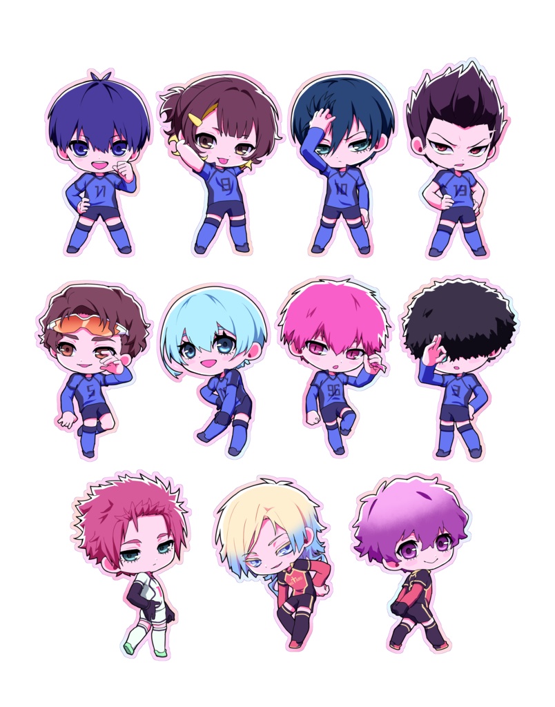 ダイカットオーロラステッカー