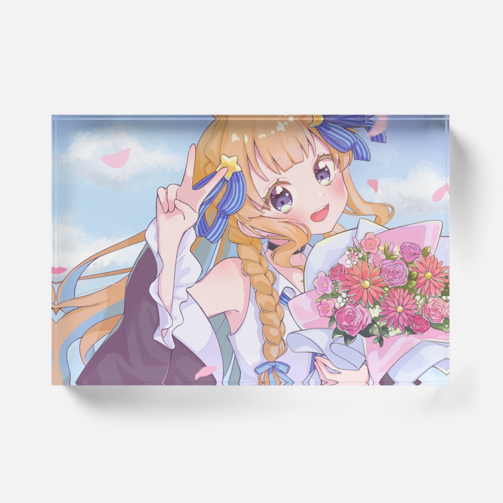 一周年記念アクリルブロック