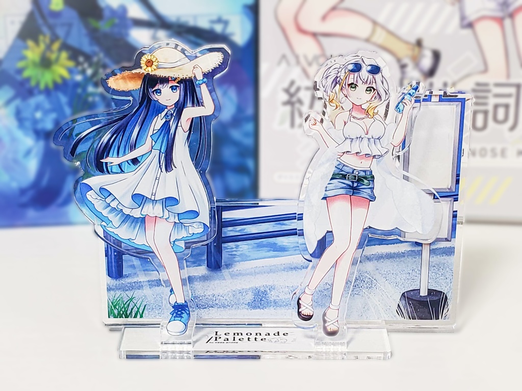 【グッズ】「Lemonade/Palette」双葉湊音×紡乃世詞音二層アクリルジオラマ