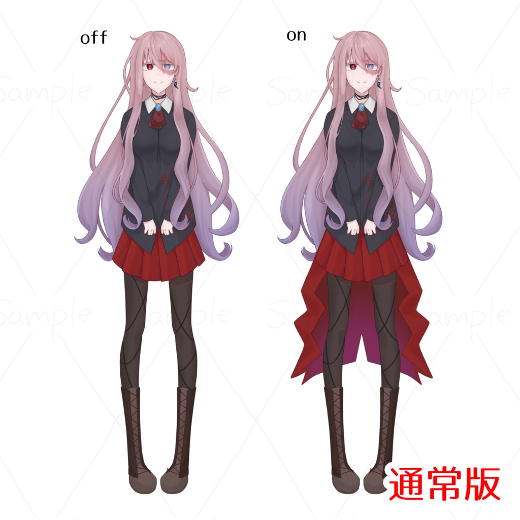 立ち絵素材_3 傷のある女性【PSD版有】