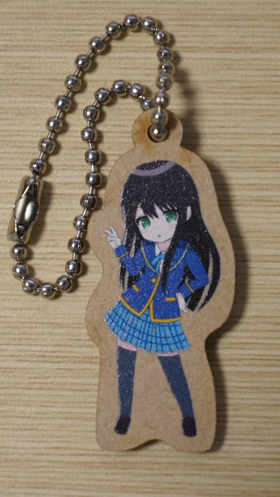 木製キーホルダー(上条るい)